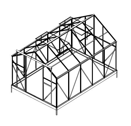 tartalék üveg az üvegházhoz LANITPLAST PLUGIN 8x12 PC 4 mm LG3056