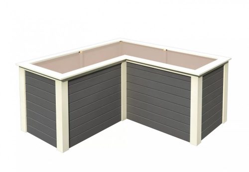 magaságyás KARIBU HOCHBEET 280 L-FORM (23627) terragrau LG3162